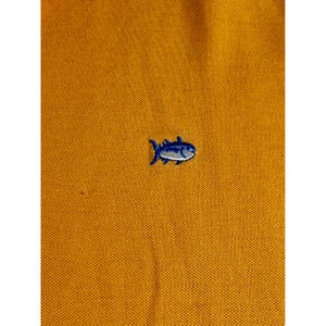 Southern Tide Mens Skipjack Seersucker Polo Shirt Orange Large Short Sleeve image 4