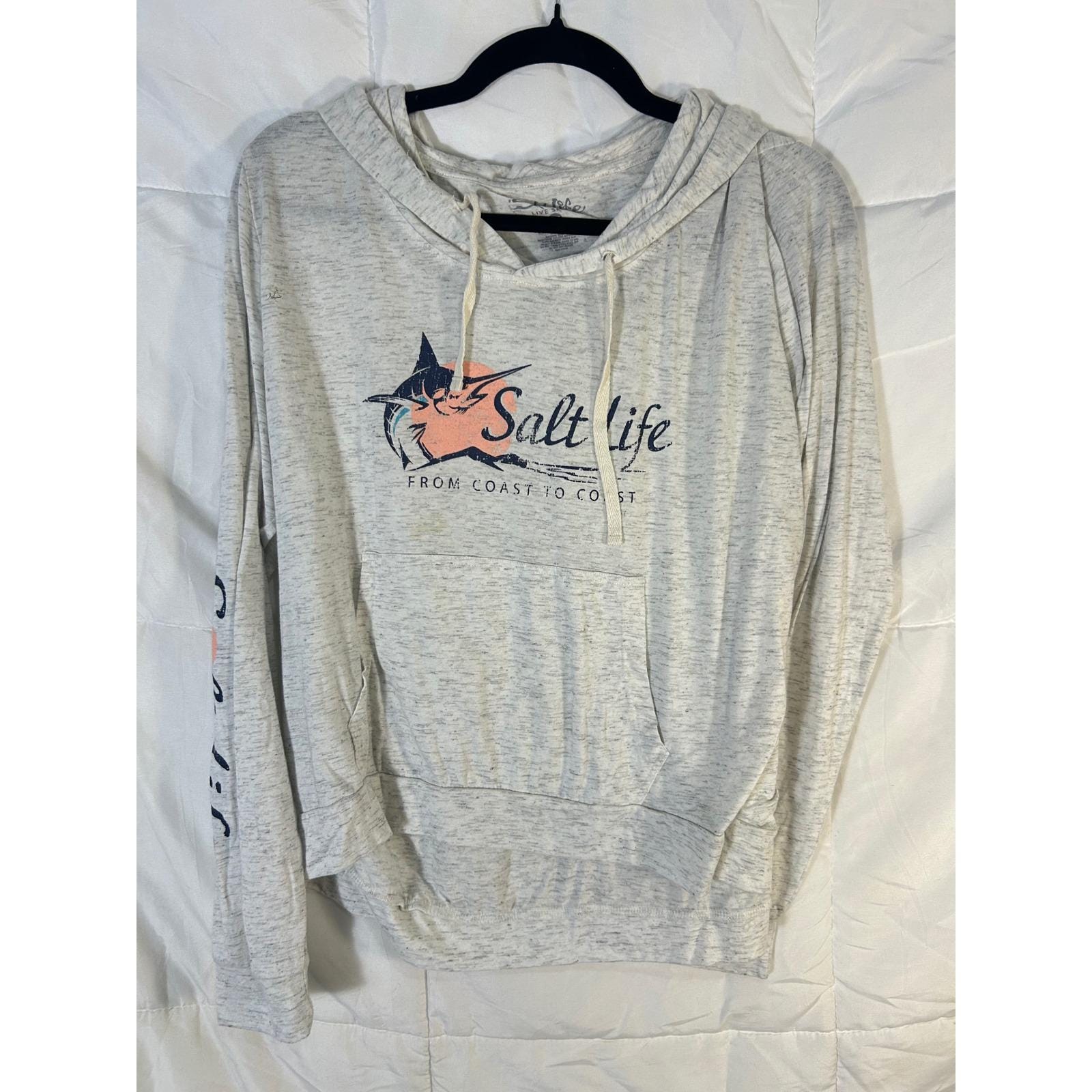 T-shirt Victoria's Secret PINK - Marled Distressed Campus, Taille Plus, Jamais Porté Avec étiquette !