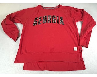 Pressbox Georgia Sweatshirt Women XL Red Gameday
