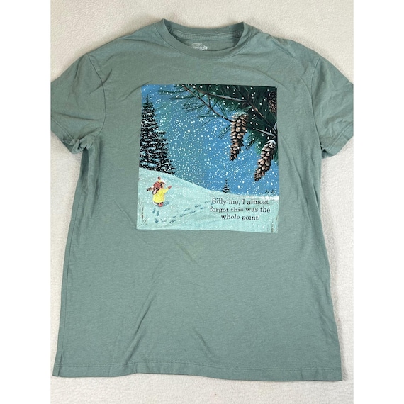 Richard Scarry T-Shirt Kids XS Green Whimsical