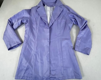 Women's Blazer Jacket M Purple Lavender Professional Lightweight Chic