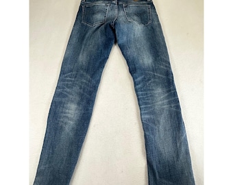 Polo Ralph Lauren Denim Cooper Wash Straight Leg Raw Hem Jeans Blue 28 WB66F92