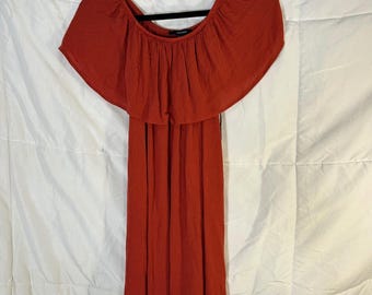 open lace back dress Burnt Orange Velvet Bridesmaid Dress with Flutter Sleeves Burnt Orange / US 10