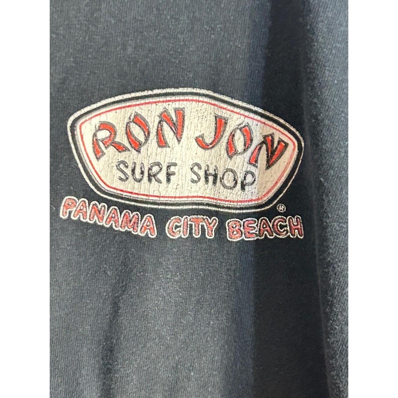 Ron Jon Surf Shop Panama City Beach Graphic T Shirt XL Black Cotton image 7