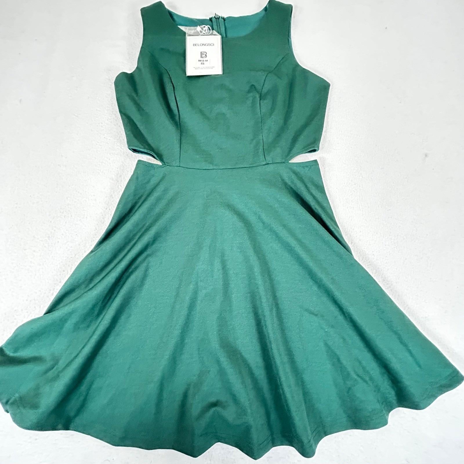 emerald fit and flare dress Dupioni Fit & Flare Emerald Gown main image 1