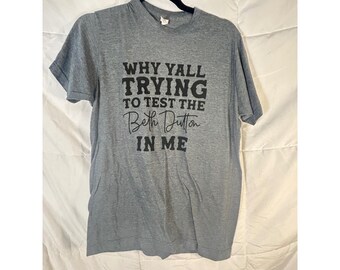Beth Dutton Graphic T-Shirt - Grey Tultex Tee, 2XL