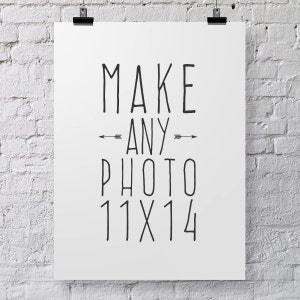 Make Any Photo 11x14&quot;- Custom Sizing, Large Photo Print, Photo Enlargement, Large Wall Art, Photographic Home decor