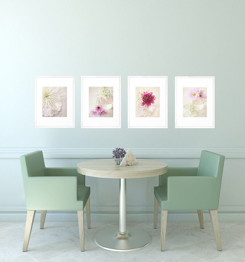 Flower Photography White Spider Mum Photo, Still Life Photo, White