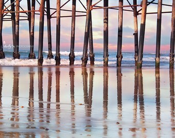 Beach Photography- Oceanside Pier Photo, California Beach Photo, Pier Print, Coastal Decor, Beach House Decor, Ocean Art, Sunset Pier Print