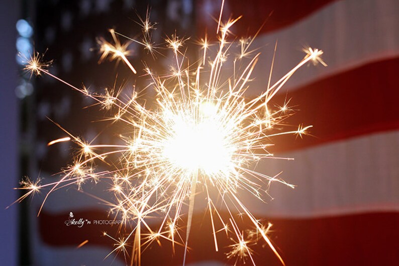 Sparkler Photography, 4th of July, Independence Day Wall Art, Fireworks