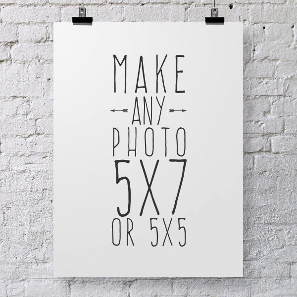 Make Any Photo 5x7 or 5x5- Custom Sizing, Your Choice From My Shop, Photograph Print ReSize