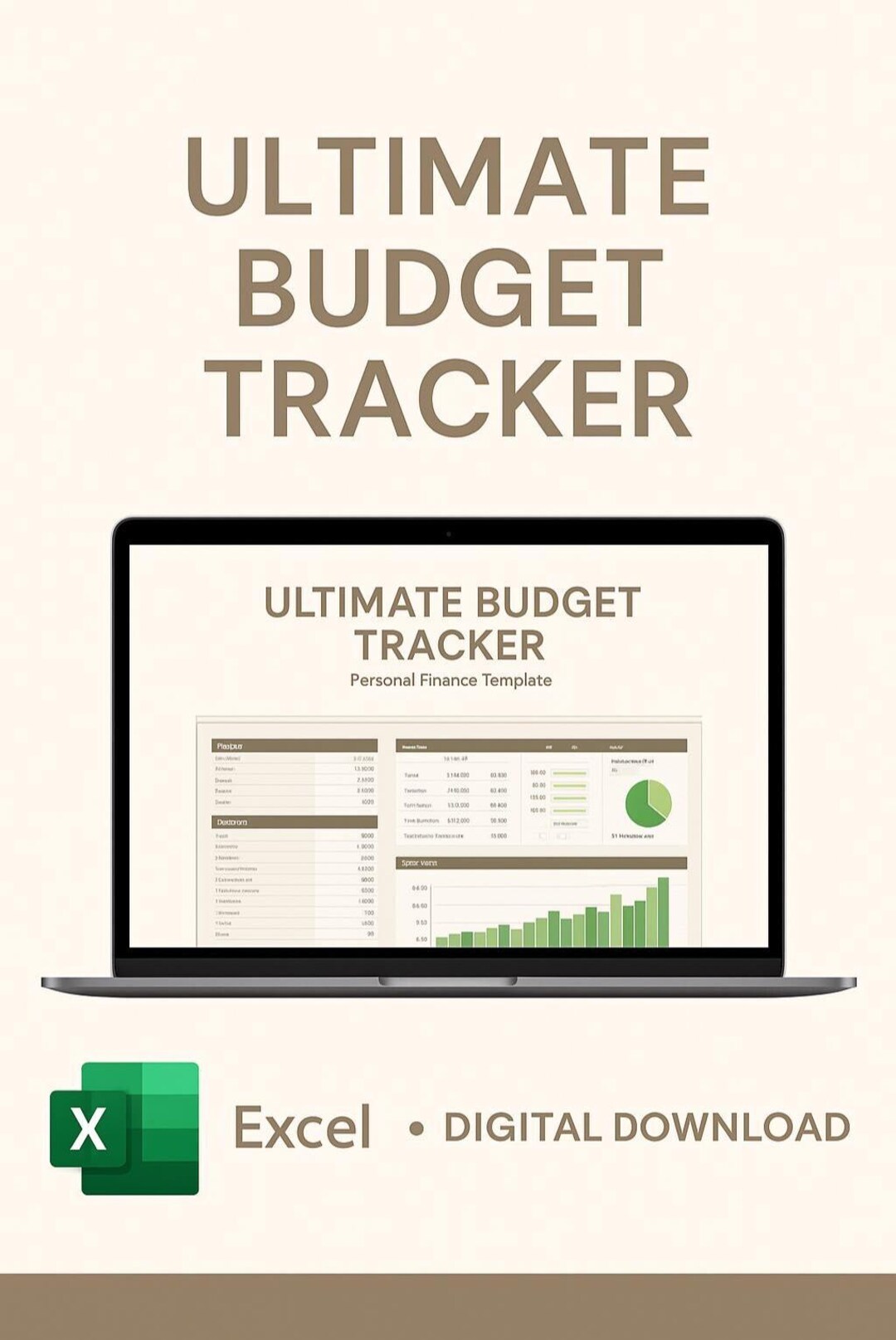Monthly Budget Tracker Excel | Expense & Income Spreadsheet | Personal ...