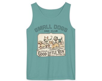 Camiseta sin mangas del Club de Papás de Perros Pequeños – Humor sobre perros corredores, regalo para dueños de mascotas