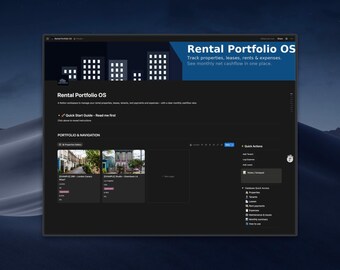 Rental Property Tracker Notion Template | Landlord Dashboard (Digital Download)