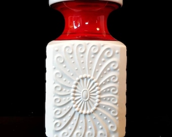 Mid Century Modern Bayrische Keramik Op Ed Design Vase