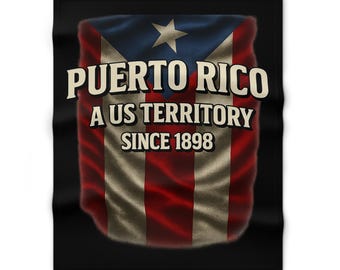 Puerto Rico A US Territory since 1898 Throw Blanket Boricua Heritage