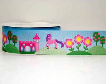 Fairy Tale Print Extra Wide 1.5in Grosgrain Ribbon - 1yd