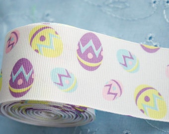 Easter Egg Print Extra Wide 1.5in Grosgrain Ribbon - 1 yd