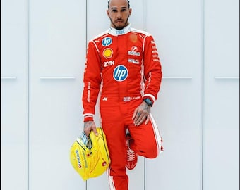 Lewis Hamilton F1 2026 Inspired Suit – F1 Racing Fan Gear – Motorsport Costume