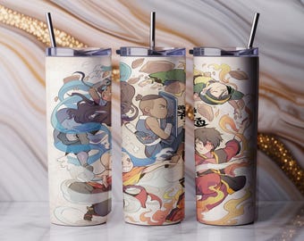 Anime Warrior 20oz Tumbler Wrap PNG | Sublimation Design | Digital Download