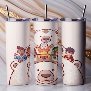 Anime Warrior 20oz Tumbler Wrap PNG | Sublimation Design | Digital Download