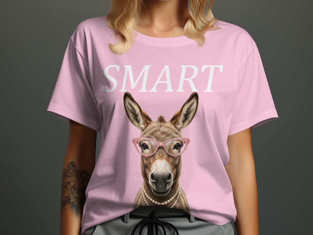 Smart Donkey PNG , Funny Donkey Quote Design, Sarcastic Animal Graphic ...