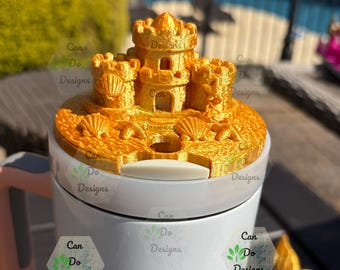 Sand Sculptures fake Beach Sand topper for 40oz or 20/30oz Quencher Tumbler lid H2.0