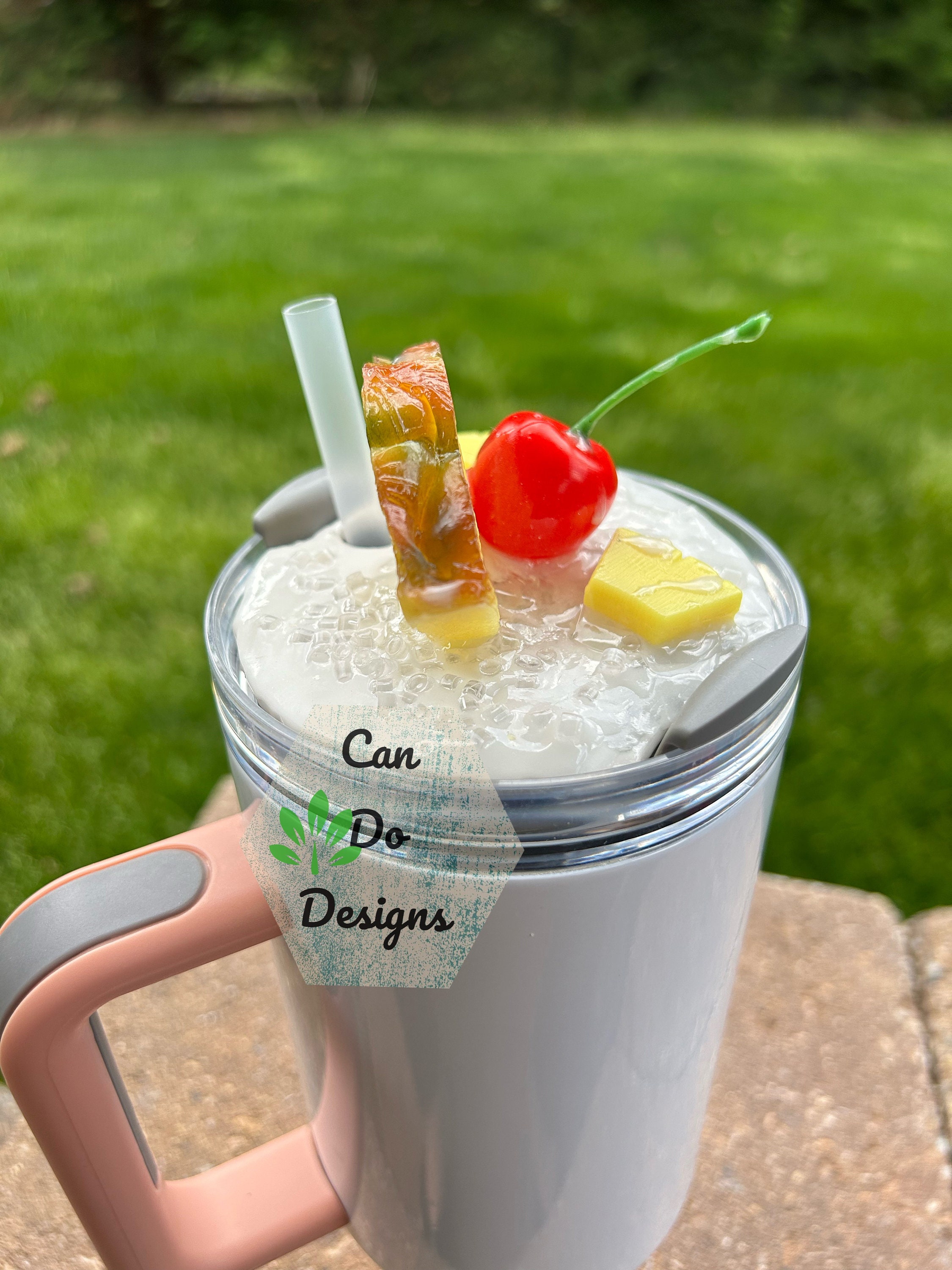Pina Colada Pineapple Cherry Fake Ice Topper for 40oz or 20/30oz ...