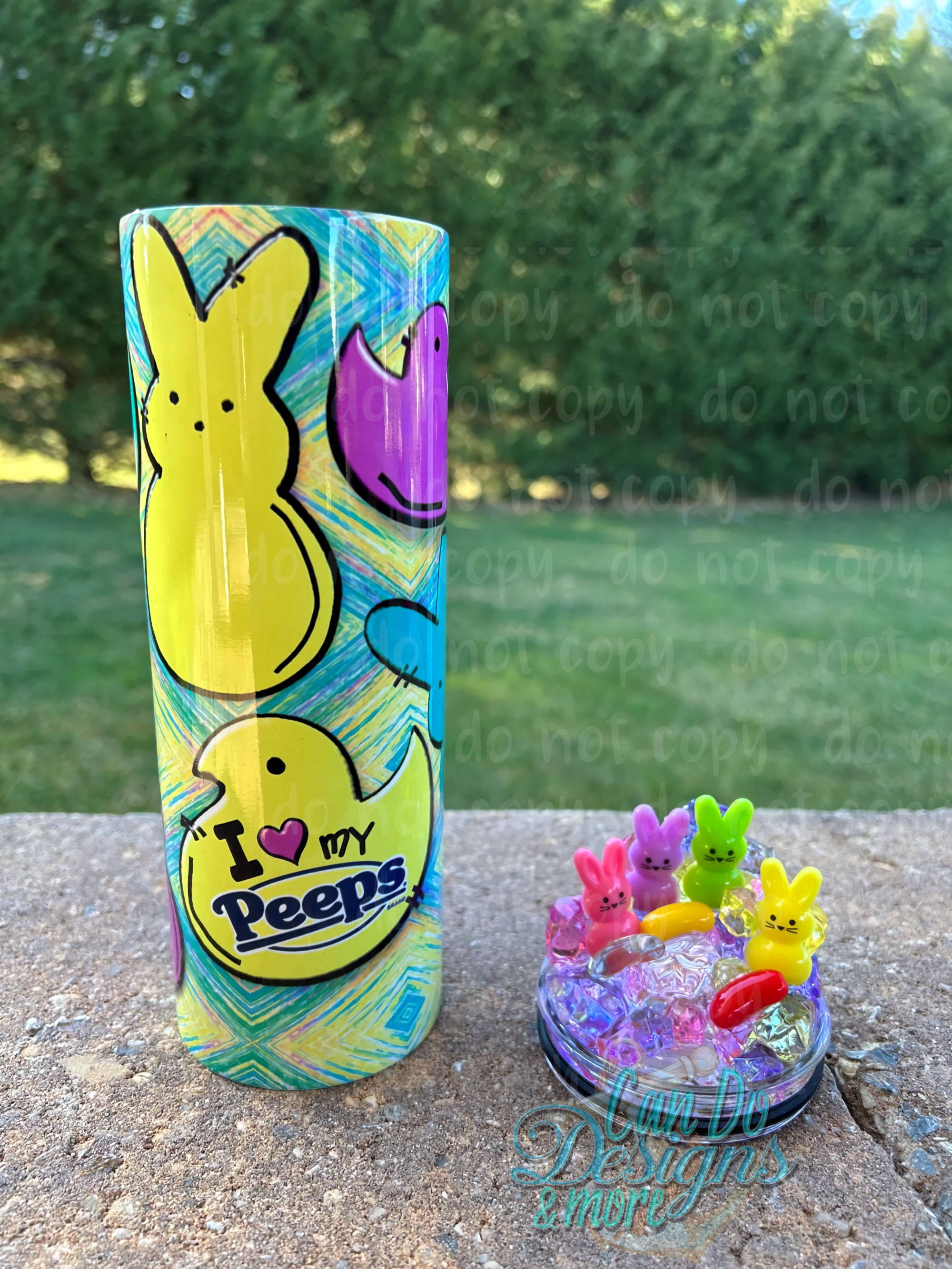 Easter Tumbler Topper, Easter Egg, Easter Bunny, Glitter Eggs, 3D  Decorative Lid