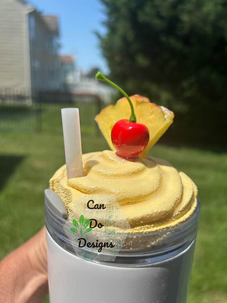 Pina Colada Pineapple Cherry Fake Ice Topper for 40oz or 20/30oz ...