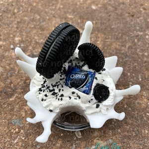 Milk Splash Chocolate Cookie fake 3D LID ONLY for 30oz or 20oz Skinny Straight Tumbler; Tumbler Topper; HOT Unique Gift;