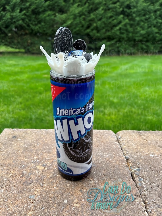 OREO クッキー　ミルクスプラッシュ　ディスプレイスタンド WHOREO Chocolate Cream Cookie Milk Splash 3D Fake Ice Lid Topper
