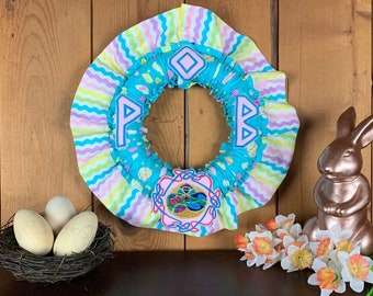 Small Ostara Wreath - Made to Order - Vernal Equinox Holiday Wreath - Viking Spring Eostre - Cloth Wreath for Indoor