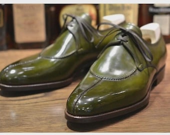 Maßgefertigte, handgefertigte Herren-Derbyschuhe aus Rindsleder mit Schnürung, luxuriöses Geschenk