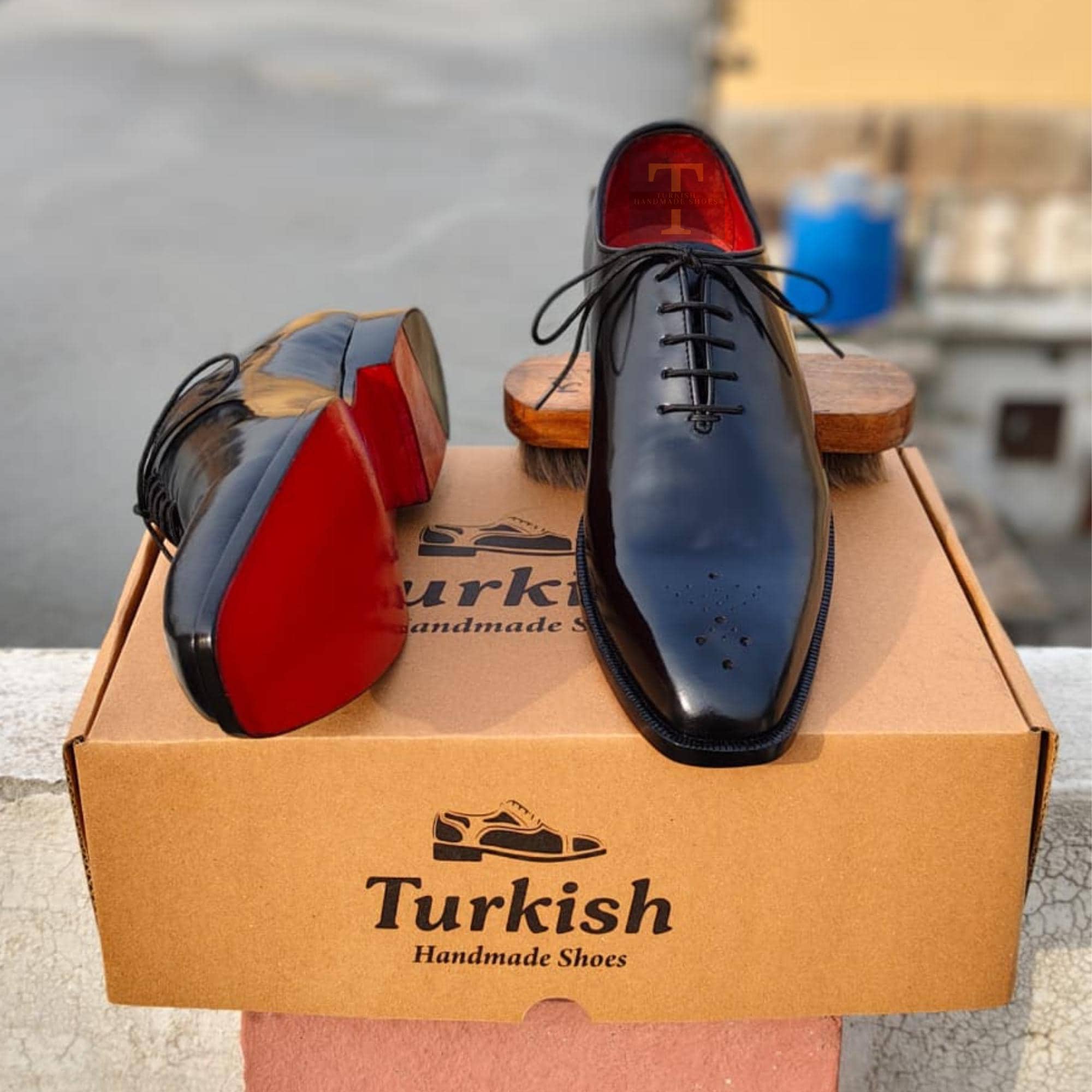 Men Red and Black Dress Shoes - Etsy