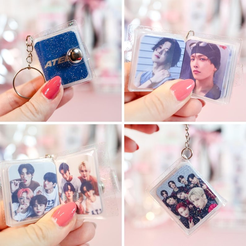 K-pop photobook keychains handmade Ateez