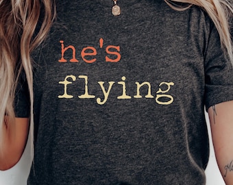 T-shirt volant, t-shirt femme pilote, cadeau fiancé petite amie, t-shirt aviation drôle