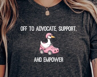 T-shirt d'assistante sociale Silly Goose Tee, cadeau pour l'obtention du diplôme, avocat, soutien, autonomisation