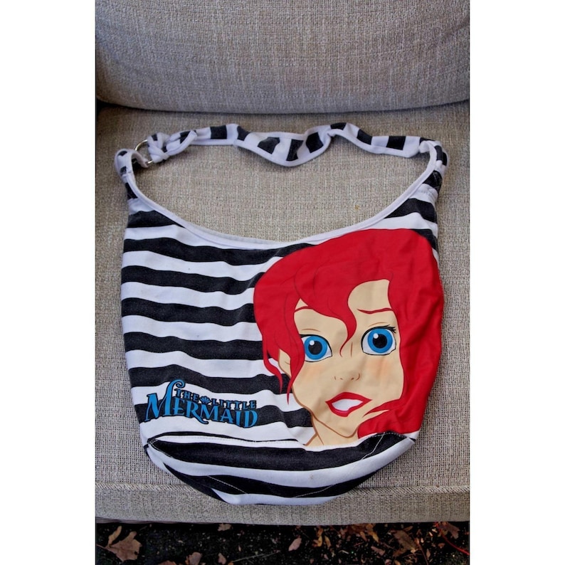 Vintage Y2K Disney Loungefly The Little Mermaid Princess Ariel Hobo Tote Bag image 1