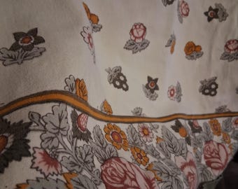 Mantel vintage Williams Sonoma Botanical Green 100% algodón GVC Earth Tones