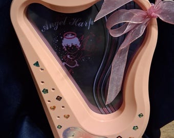 VTG 90er Jahre Kronen Spielzeug Engel Harfe Musik Lichter Klänge Getestet Funktioniert EUC Rare HTF