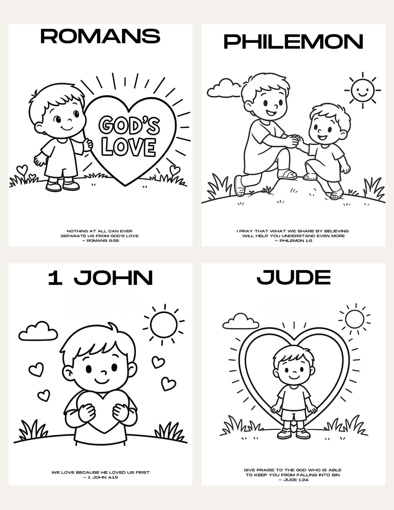 New Testament Coloring Book | Christian Bible Coloring Pages | Faith ...