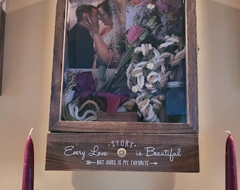 11x16 Wooden Shadow Box Frame | Keepsake Display Case