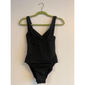 Vintage 90s Black One-piece bathing suit XS