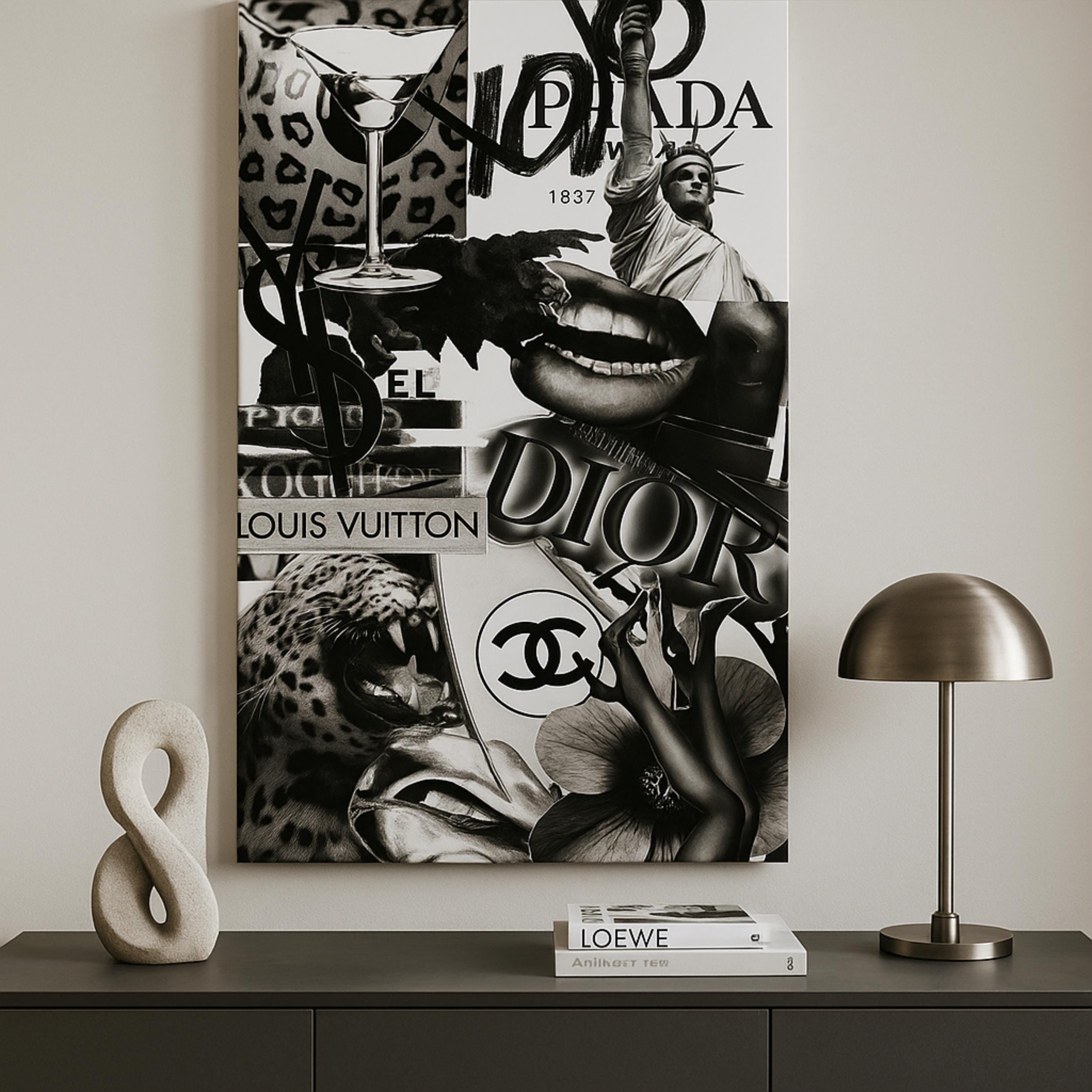 CHANEL VUITTON GUCCIアートパネルアートボード Chanel Gucci Louis Vuitton Canvas Painting - Etsy Canada