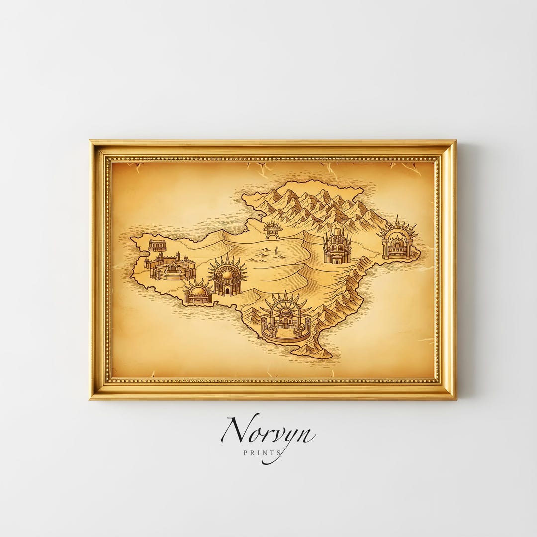 Infernal Fortress Map Print | Volcanic Hellscape, RPG World (digital ...