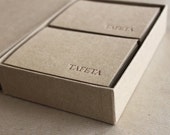 Letterpress Printed Branded Stationery // Boxed set of 80, recycled
