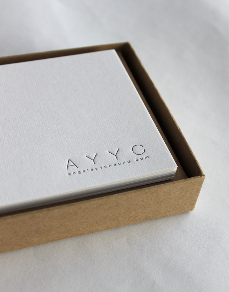 Monogrammed Notecard Boxed Set. Letterpress printed Etsy