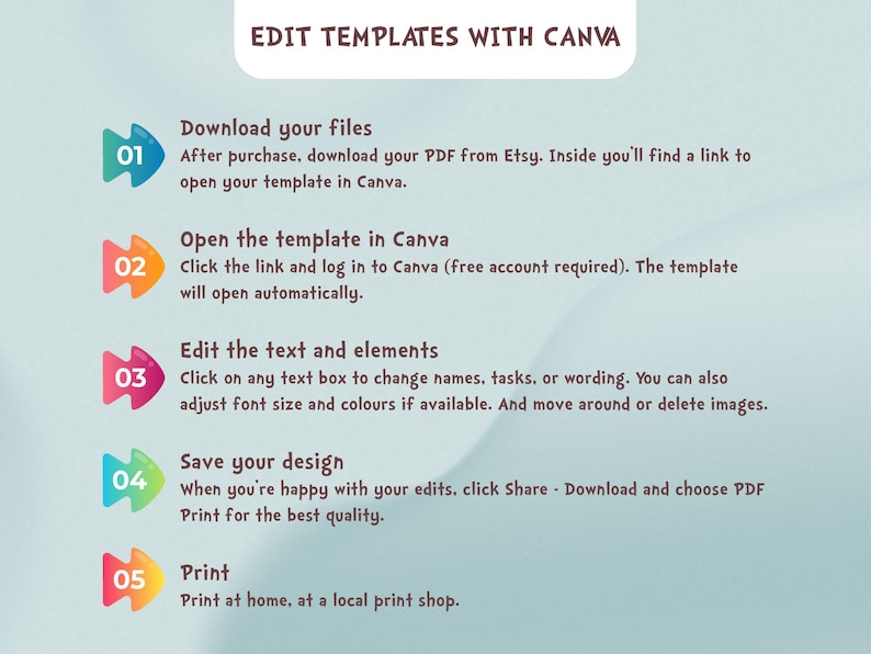 Kids Routine Chart | Visual Daily Routine Cards Printable and Canva ...