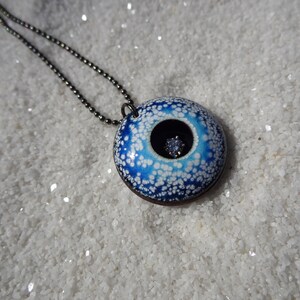 Starry Night Necklace #4  Celestial Jewelry  Night Sky Pendant  Outer Space Necklace  Pendant of Stars  Artisan Jewelry